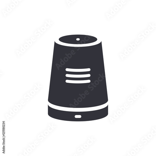 Air purifier solid icons, minimalist vector illustration ,simple transparent graphic element .Isolated on white background