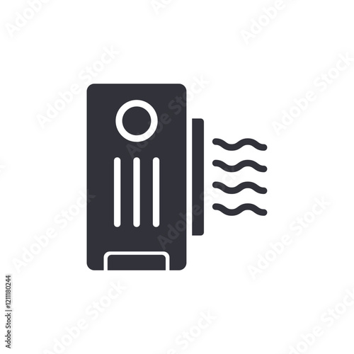 Air purifier solid icons, minimalist vector illustration ,simple transparent graphic element .Isolated on white background