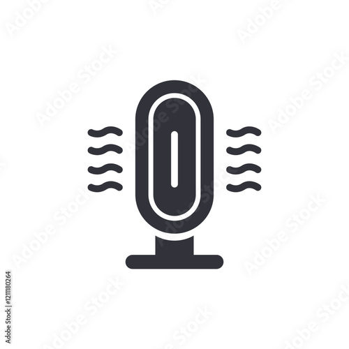 Air purifier solid icons, minimalist vector illustration ,simple transparent graphic element .Isolated on white background