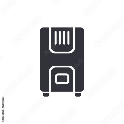Air purifier solid icons, minimalist vector illustration ,simple transparent graphic element .Isolated on white background