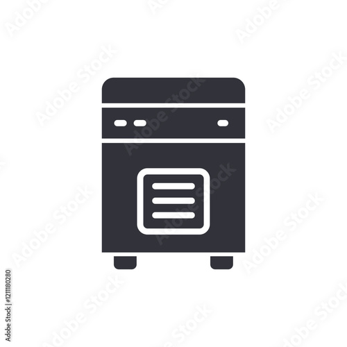 Air purifier solid icons, minimalist vector illustration ,simple transparent graphic element .Isolated on white background