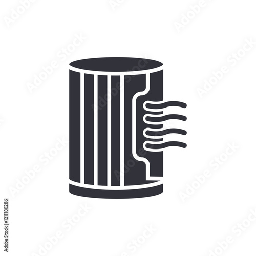 Air purifier solid icons, minimalist vector illustration ,simple transparent graphic element .Isolated on white background