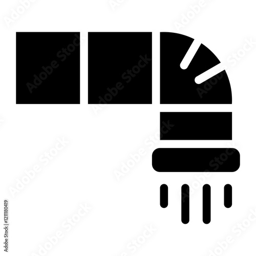 piping glyph icon