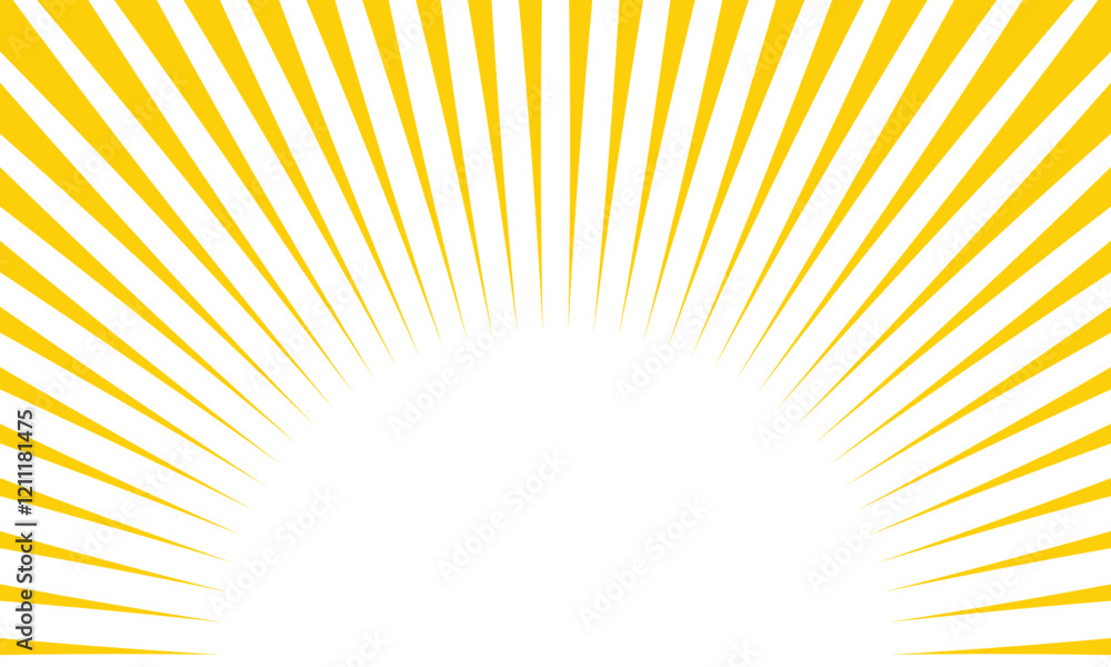 abstract trendy yellow thick to thin arc line pattern perfect for background. abstract trendy yellow thick to thin arc line pattern perfect for background.