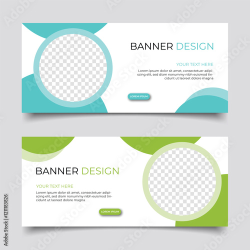 Modern business banner abstract design. Clean simple creative background vector template design
