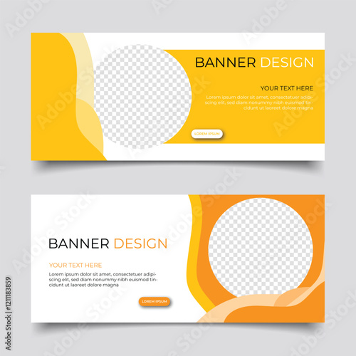 Modern business banner abstract design. Clean simple creative background vector template design
