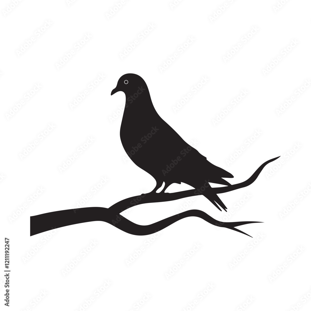 Obraz premium Minimalist Bird Silhouettes for Creative Art Projects