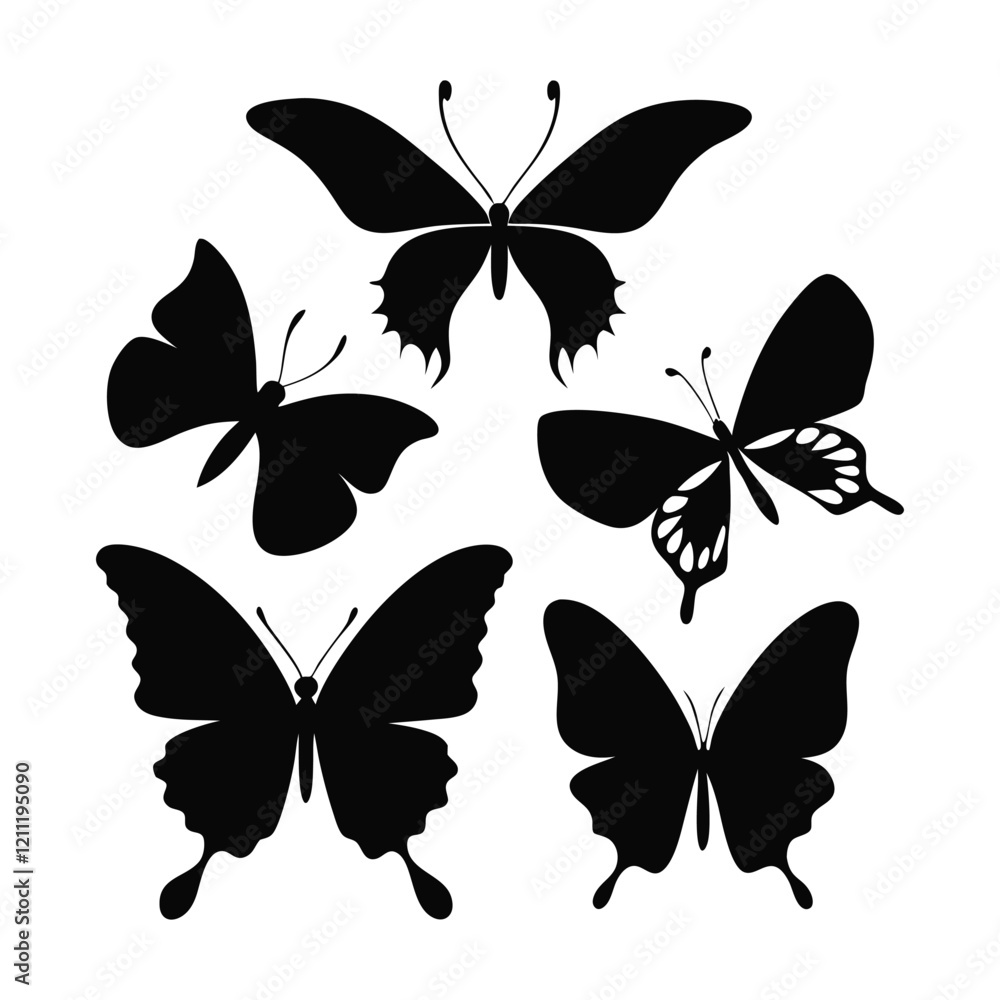Unique Butterfly Silhouette Shapes for Inspiration Unique Butterfly Silhouette Shapes for Inspiration