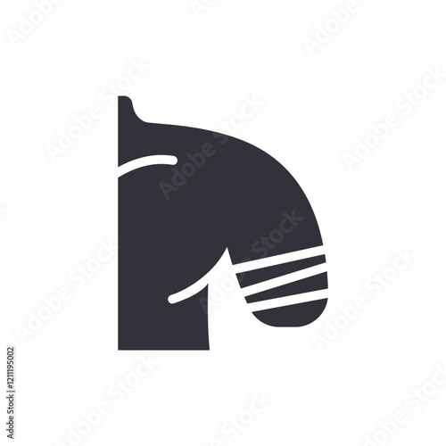 Arm amputee solid icons, minimalist vector illustration ,simple transparent graphic element .Isolated on white background