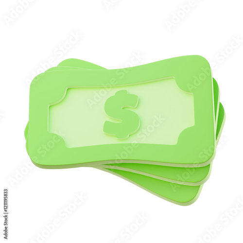 Money 3D Illustration