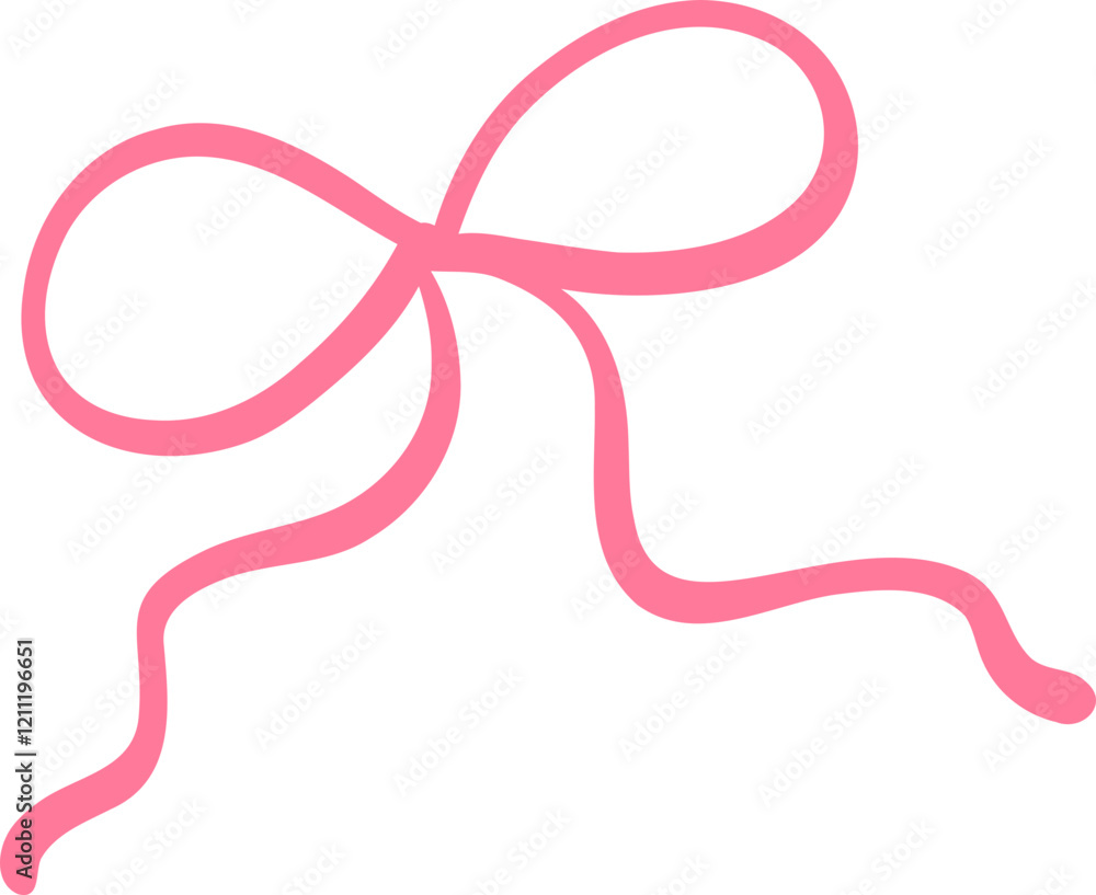 Flat Design Ribbon Bow