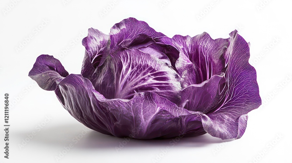 Obraz premium cabbage isolated on white background, full depth of field