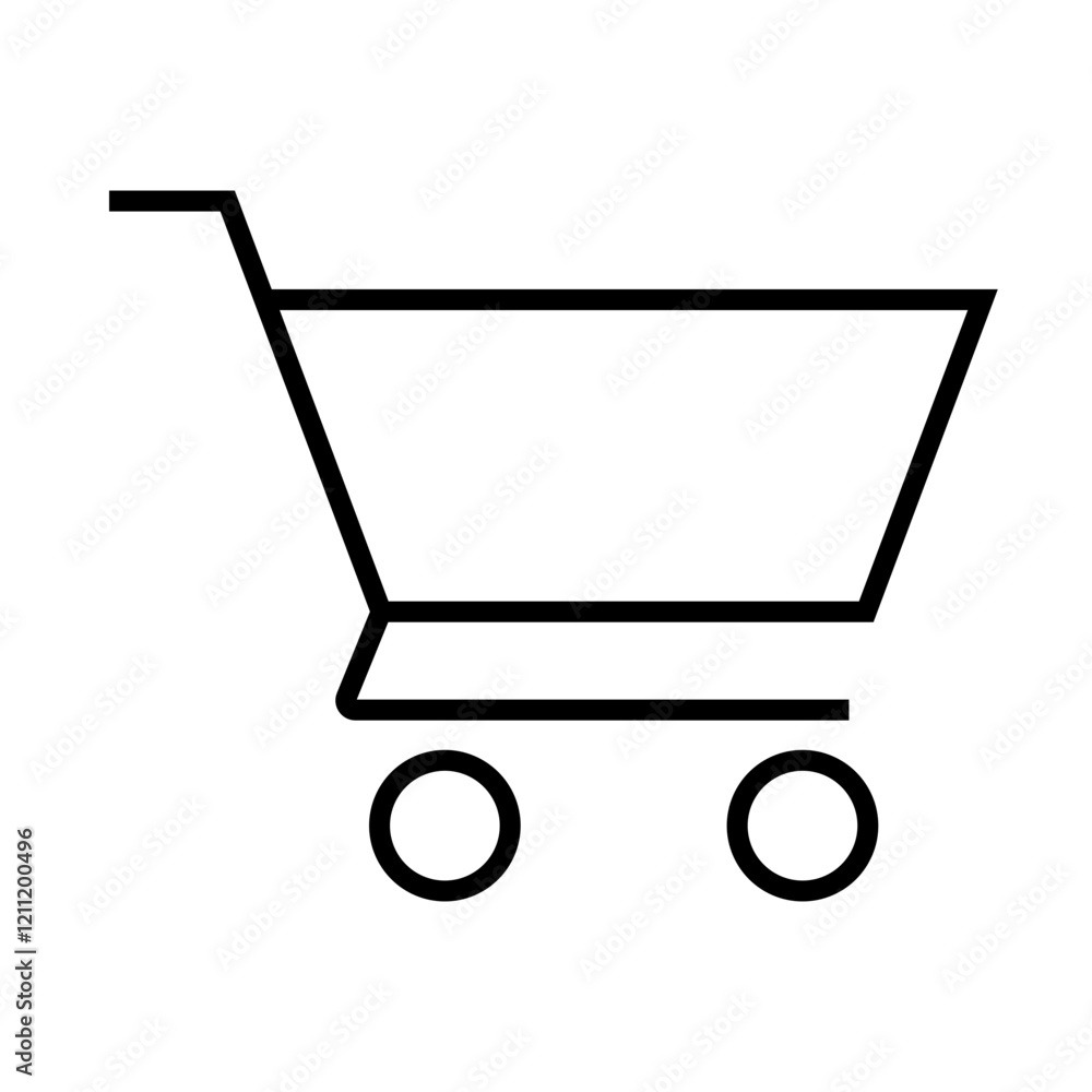 Shopping Cart Icon Representing E-commerce and Retail Purchases Shopping Cart Icon Representing E-commerce and Retail Purchases