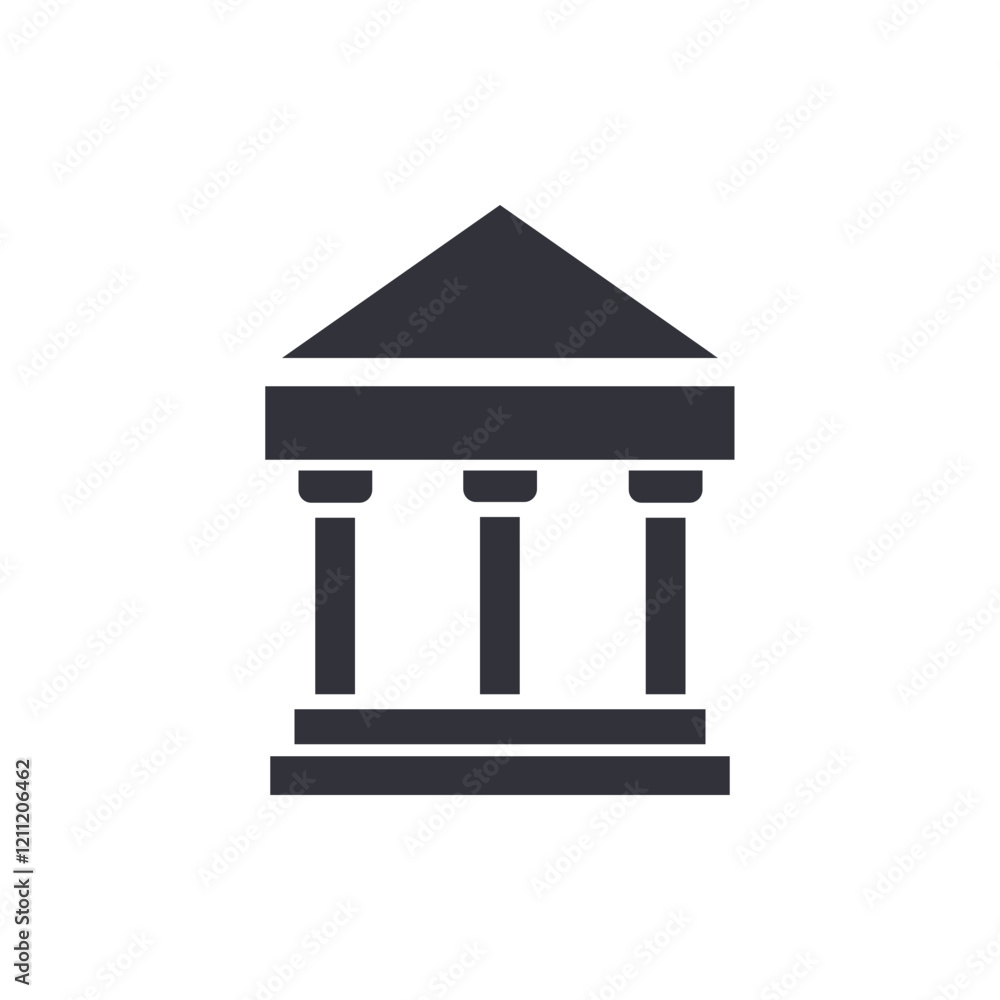 Ancient temple solid icons, minimalist vector illustration ,simple transparent graphic element .Isolated on white background Ancient temple solid icons, minimalist vector illustration ,simple transparent graphic element .Isolated on white background