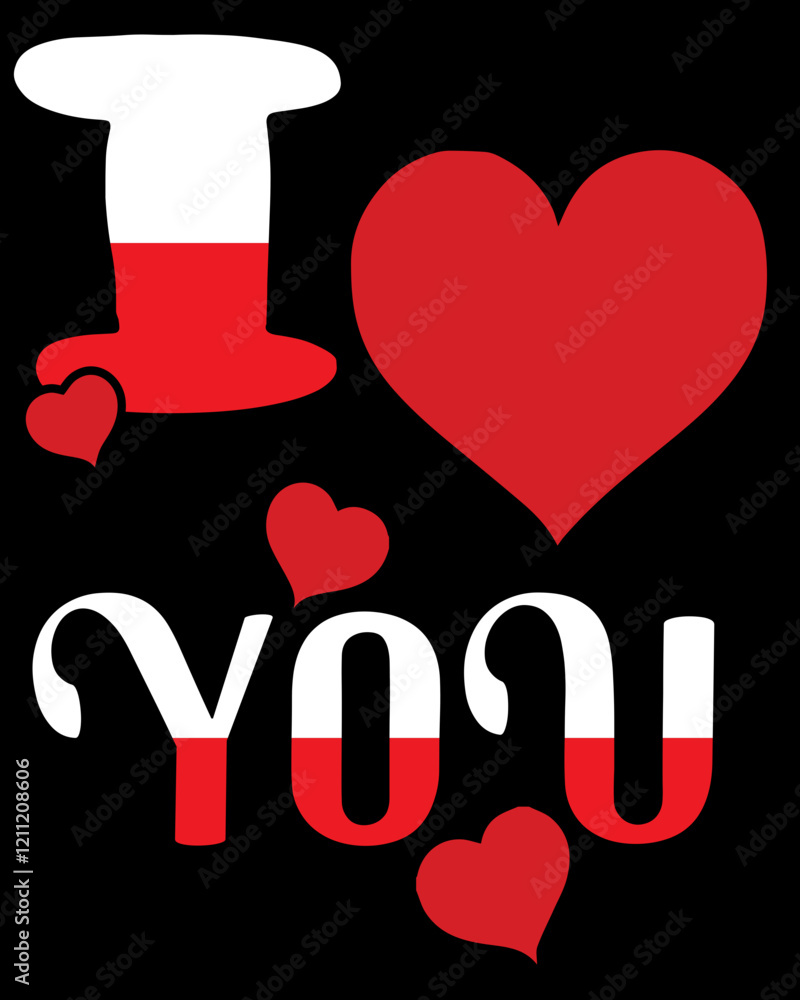 Valentine day red background with hearts flatlay top view copy space.Plaid Love Valentine For T-shirt. Valentine day red background with hearts flatlay top view copy space.Plaid Love Valentine For T-shirt.