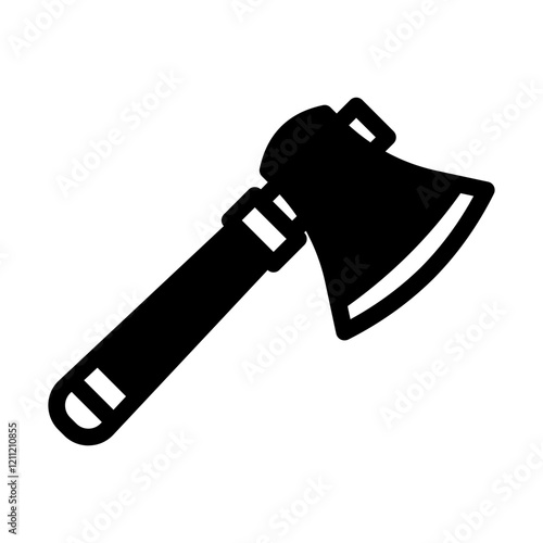 axe camping glyph style