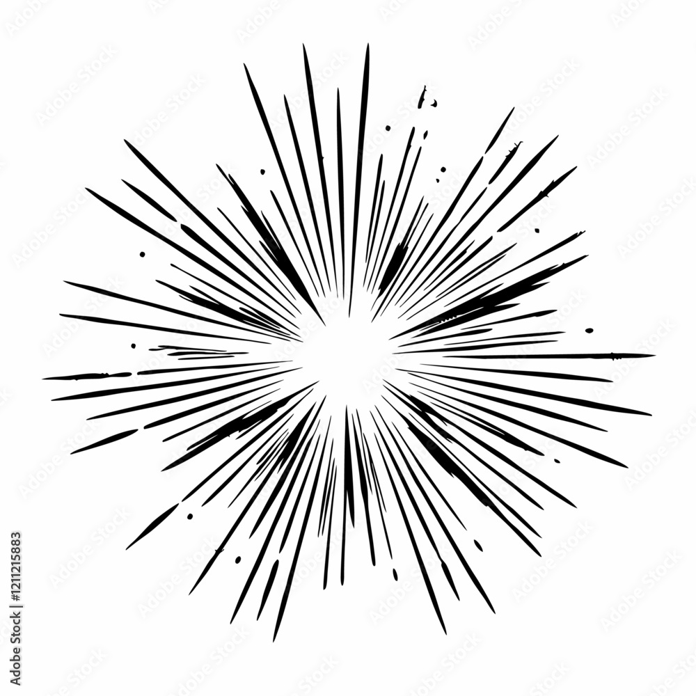 Obraz premium Abstract explosion grunge background vector illustration (3)