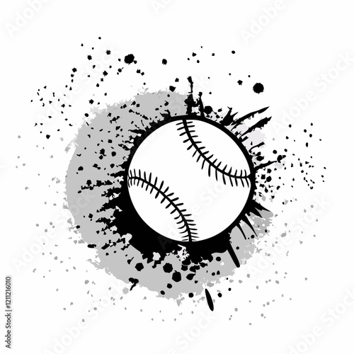Baseball grunge background vector illustration (1)