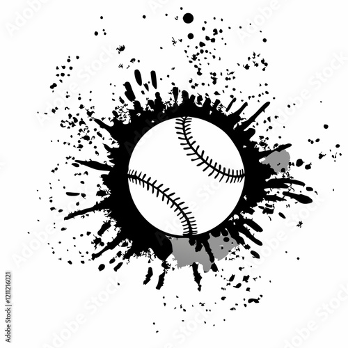 Baseball grunge background vector illustration (2)