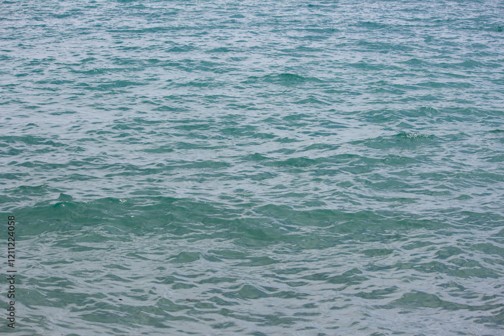 Obraz premium Sea water of Gulf of Mannar situated south of Pamban Island, Tamil Nadu