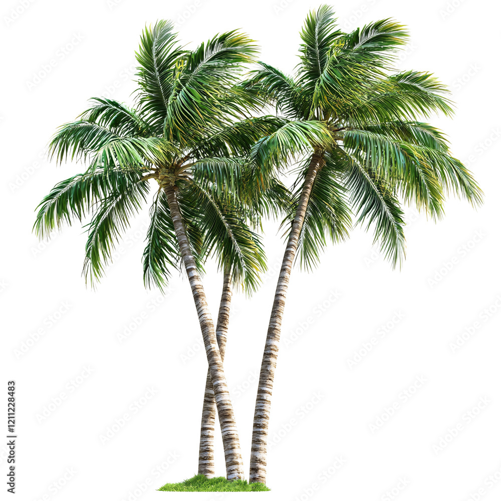 Fototapeta premium Coconut tree isolated on transparent background
