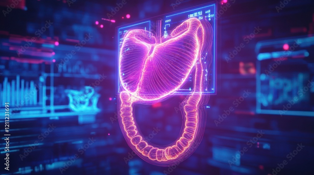 Digital Anatomy: Human Digestive System Visualization Digital Anatomy: Human Digestive System Visualization