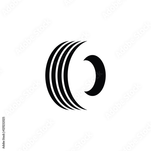 simple logo design for car, motorbike, vehicle tires