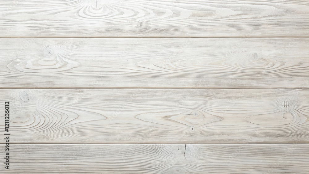 Fototapeta premium Whitewashed Wooden Planks Texture A Seamless Background of Horizontal Boards with Subtle Grain Patterns