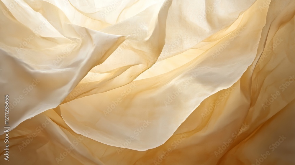 Draped fabric, soft light, texture Draped fabric, soft light, texture