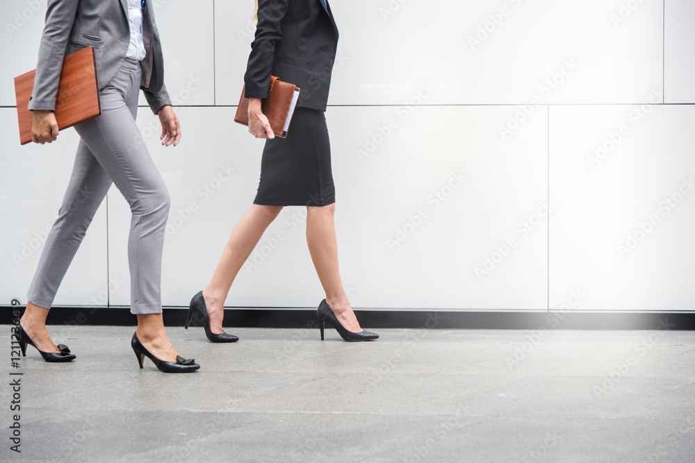 Two businesswomen working together image Two businesswomen working together image