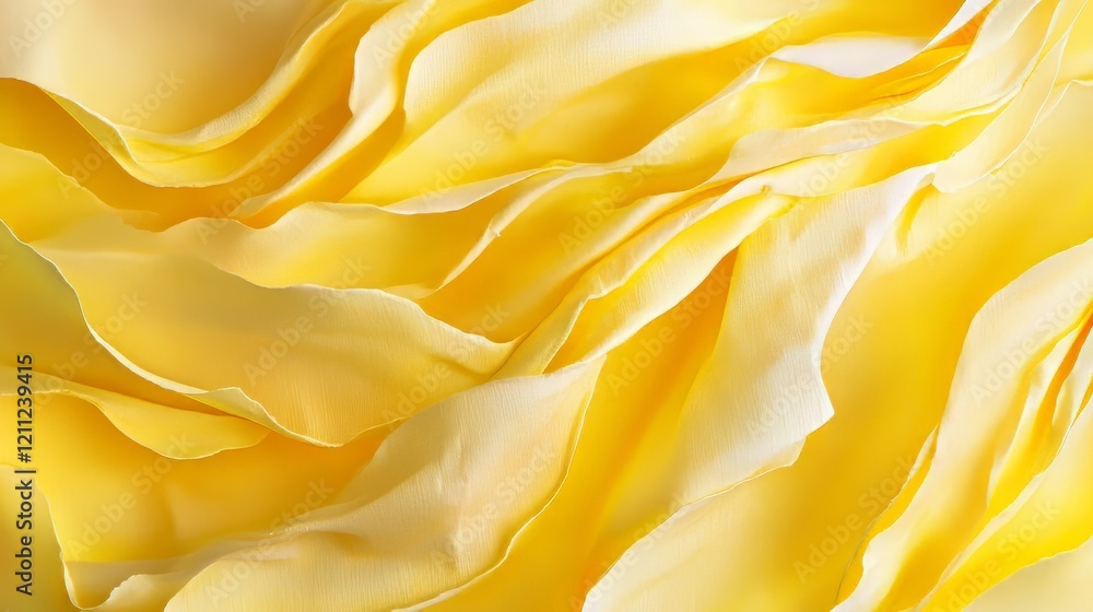 Obraz premium Soft yellow petals, gentle curves