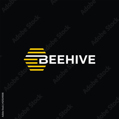 simple wordmark beehive logo design with beehive