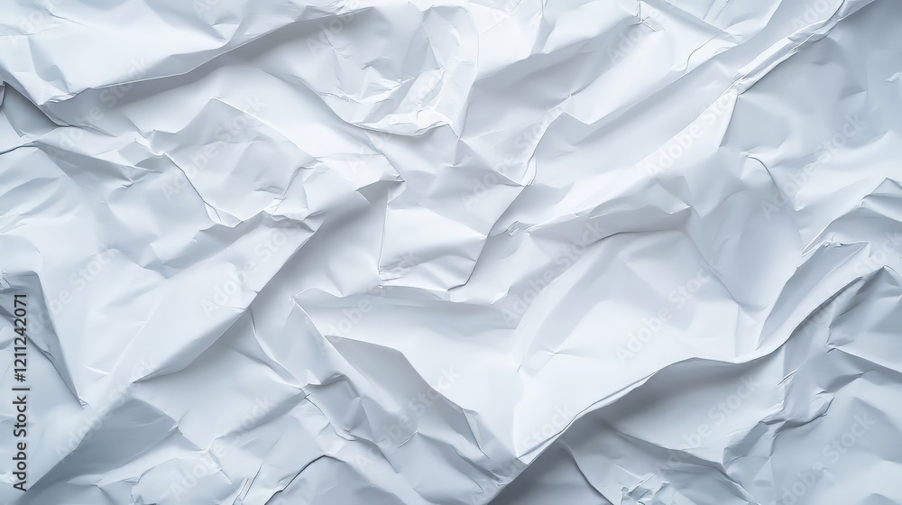 Crumpled white paper texture Crumpled white paper texture