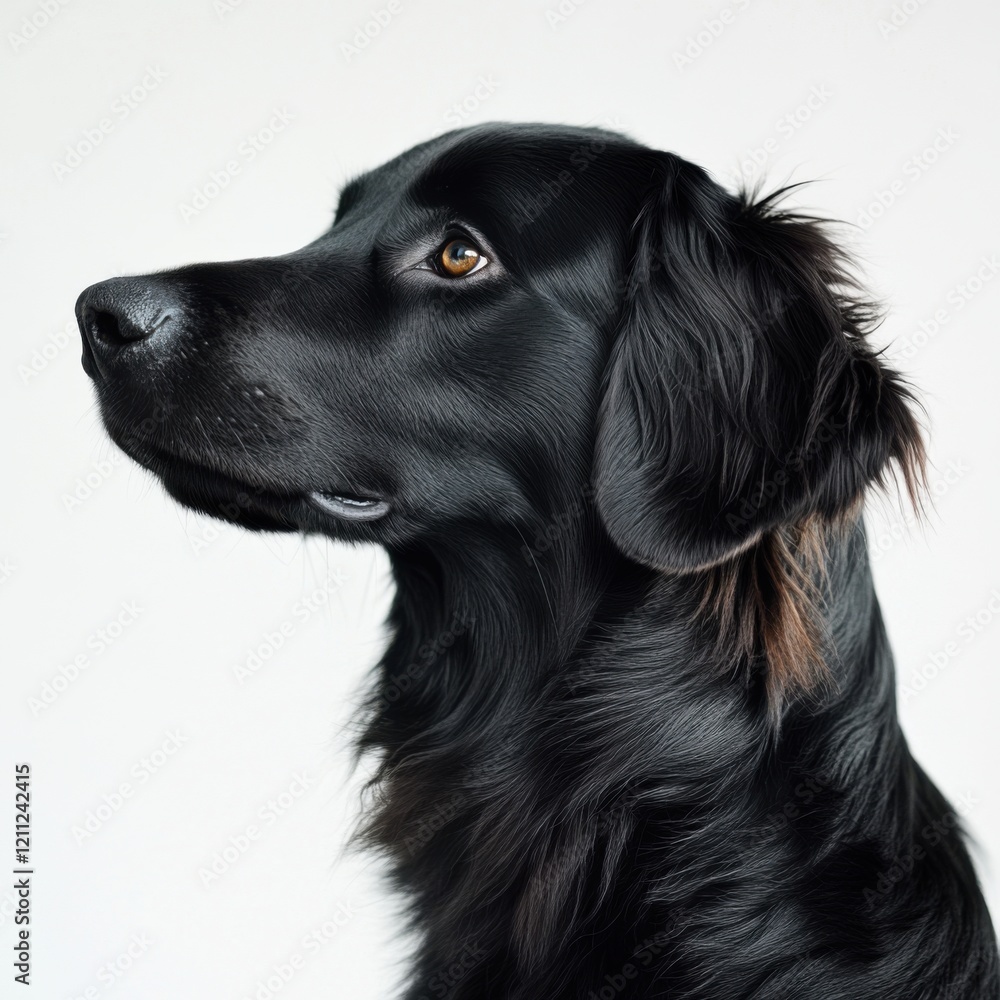 Majestic Black Dog Portrait: A Study in Canine Elegance Majestic Black Dog Portrait: A Study in Canine Elegance