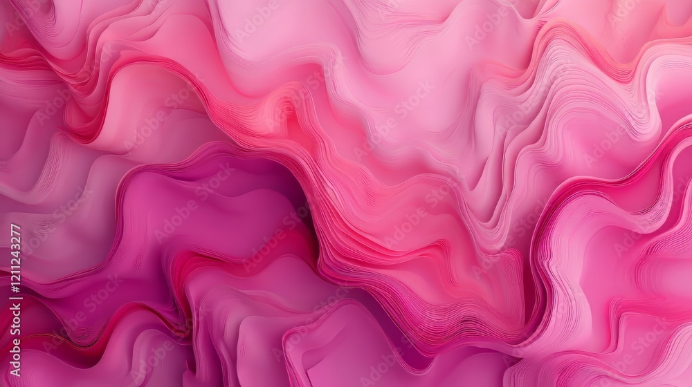 Obraz premium Abstract pink wave pattern
