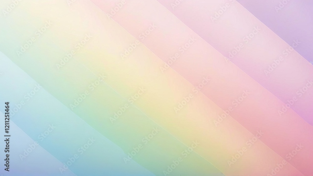 Fototapeta premium Pastel rainbow stripes background, ideal for website design or presentations