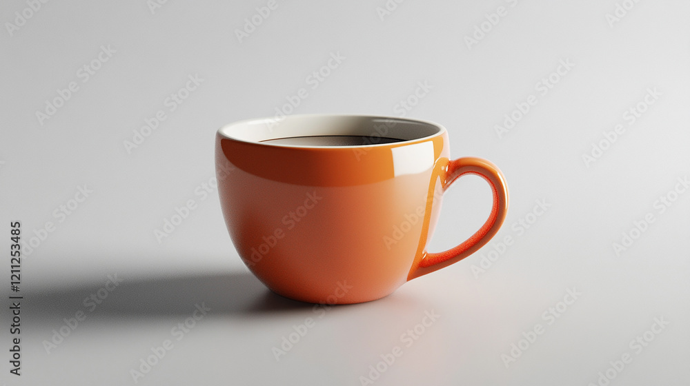 coffee cup 3d render on white background coffee cup 3d render on white background