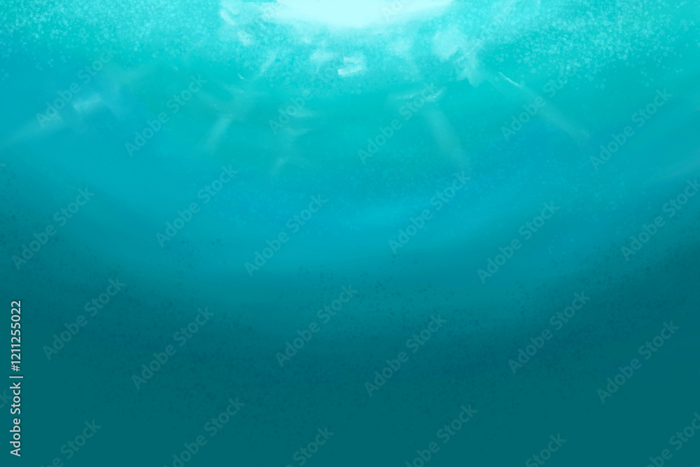 Fototapeta premium Tropical turquoise water background, aesthetic paint design