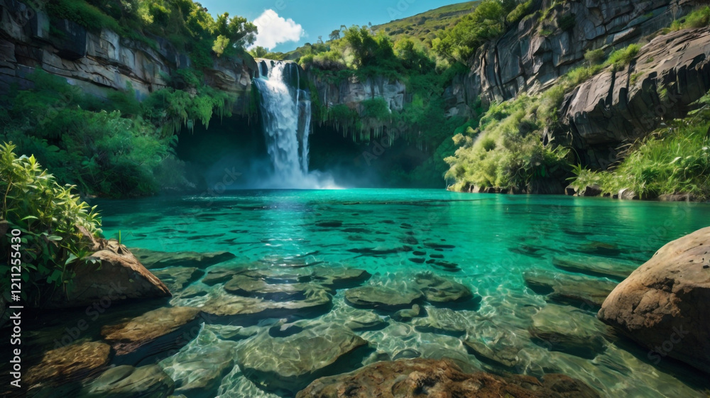 Fototapeta premium waterfall in the forest