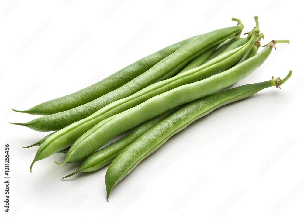 green beans isolated on white green beans isolated on white