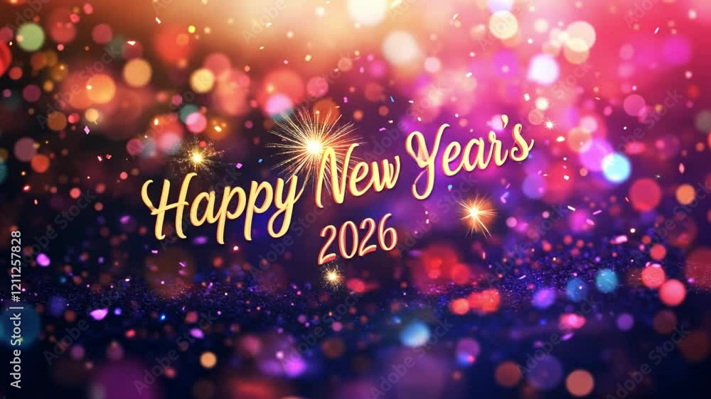 Happy New Year 2026 Sparkle: A celebratory greeting of Happy New Year 2026 Sparkle: A celebratory greeting of