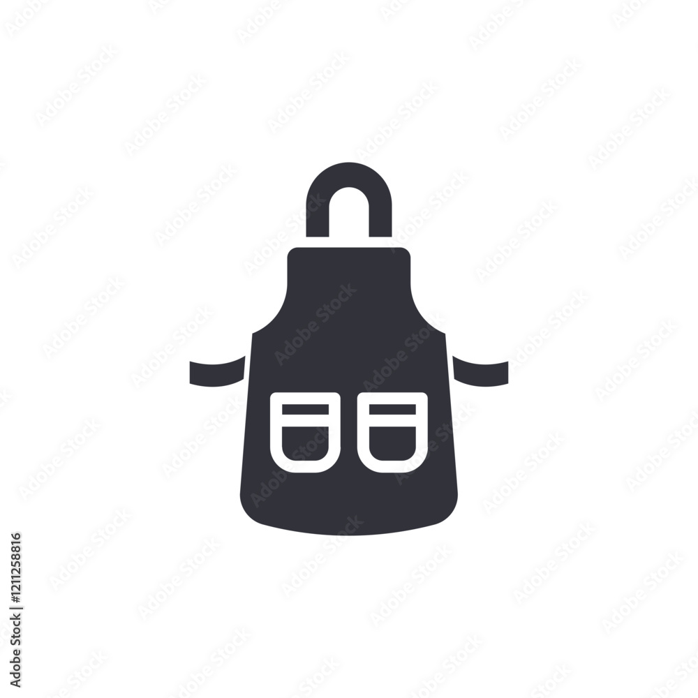Apron solid icons, minimalist vector illustration ,simple transparent graphic element .Isolated on white background Apron solid icons, minimalist vector illustration ,simple transparent graphic element .Isolated on white background