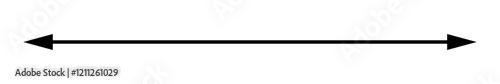 Long straight double arrow