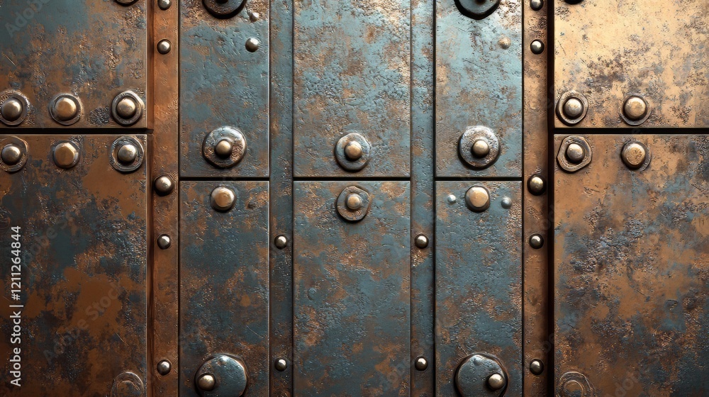 Fototapeta premium Rusty metal plate texture background