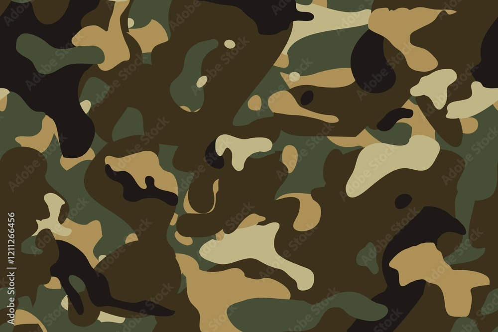 Fototapeta premium Military green camouflage pattern background
