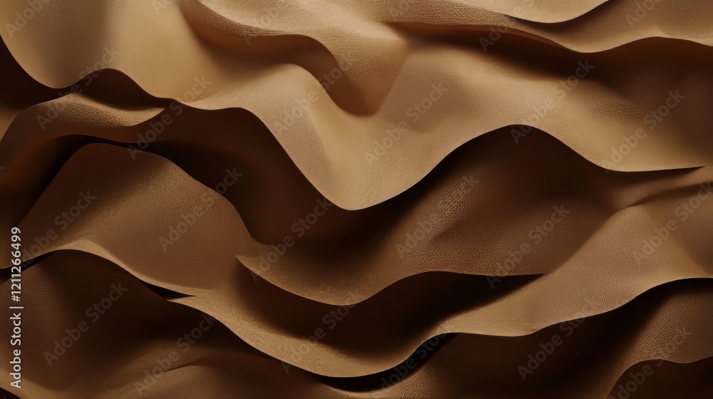 Obraz premium Abstract brown wavy texture
