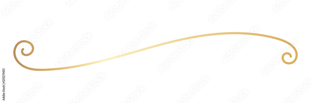 PNG Elegant gold swirl design on transparent background PNG Elegant gold swirl design on transparent background