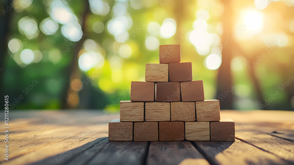 Geometric Art of Wooden Blocks Geometric Art of Wooden Blocks