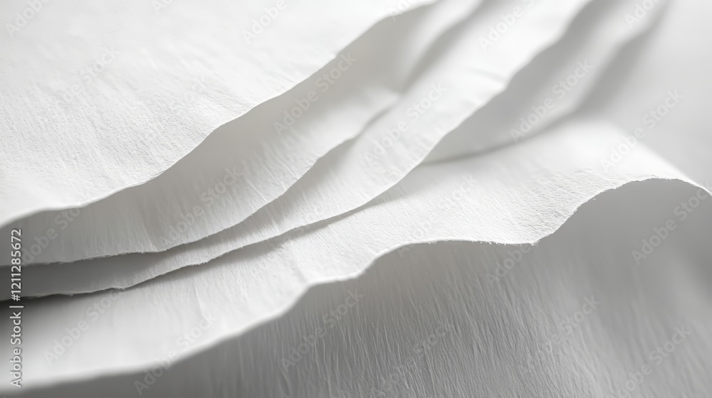 Obraz premium Abstract folds of white paper