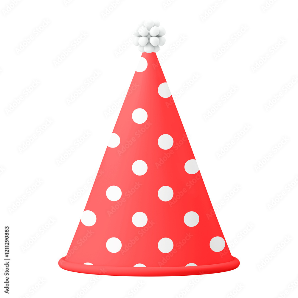 Party hat sticker png, 3d birthday graphic, transparent background Party hat sticker png, 3d birthday graphic, transparent background